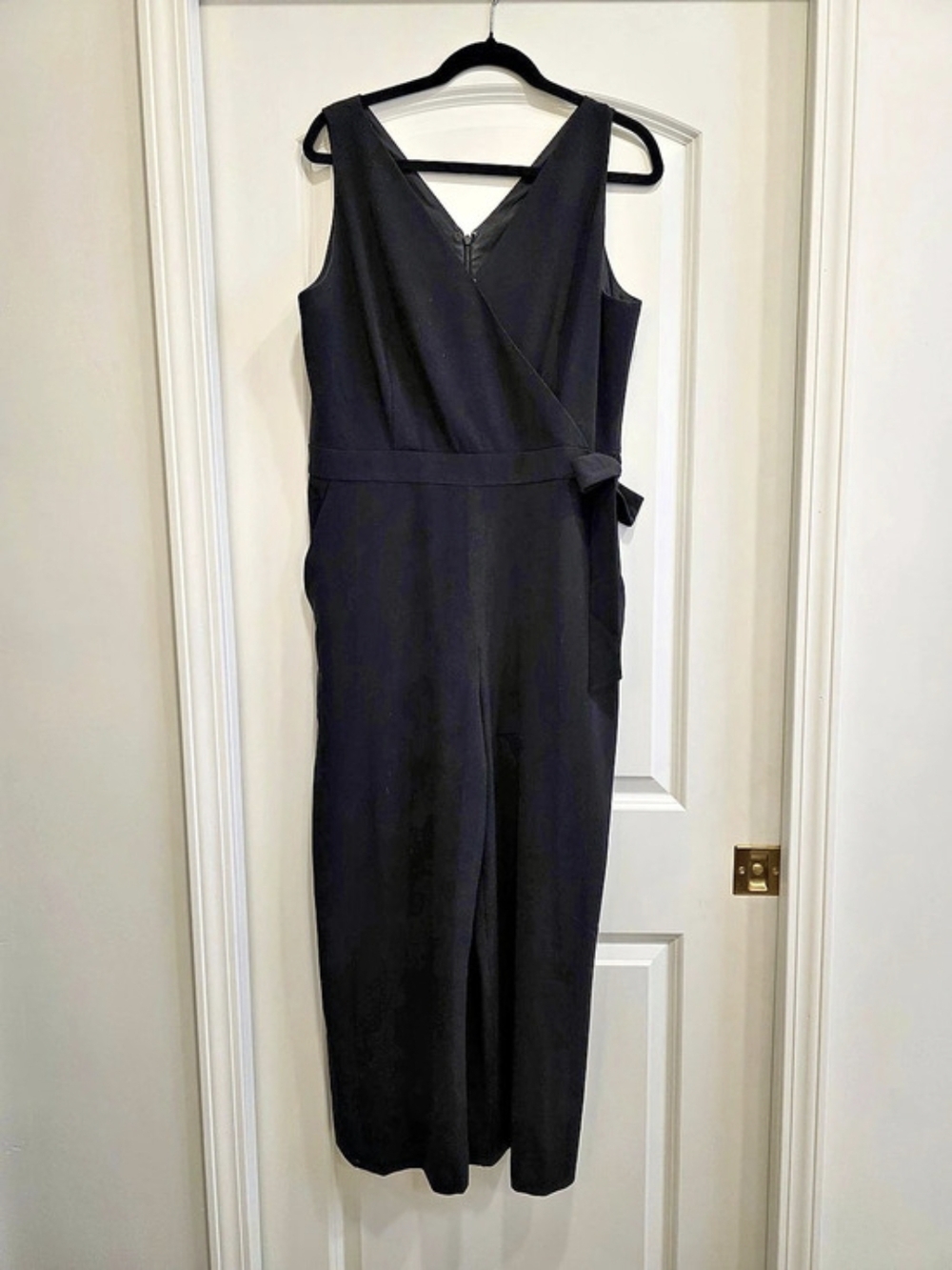 LOFT Black Wide Leg Jumpsuit Size 12